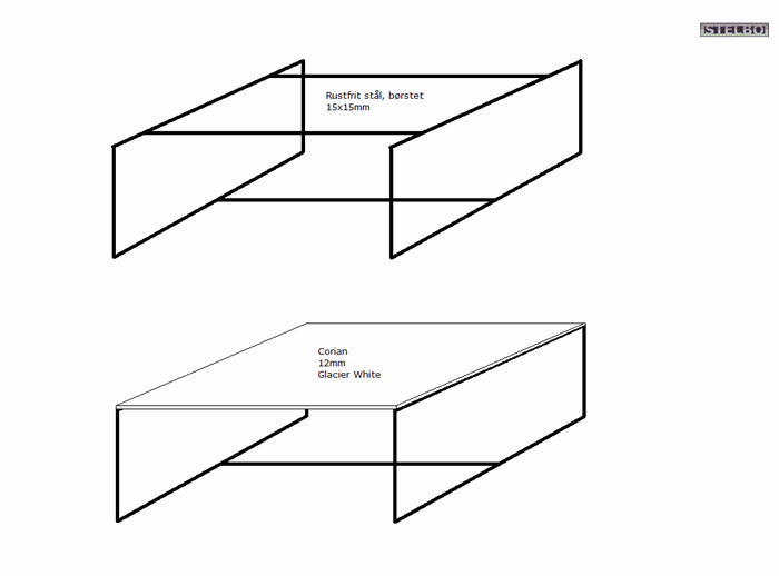 20160225 Specialfremstillet Corian Sofabord 100x100cm
