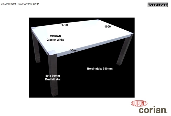 20170711 Specialfremstillet Corian bord