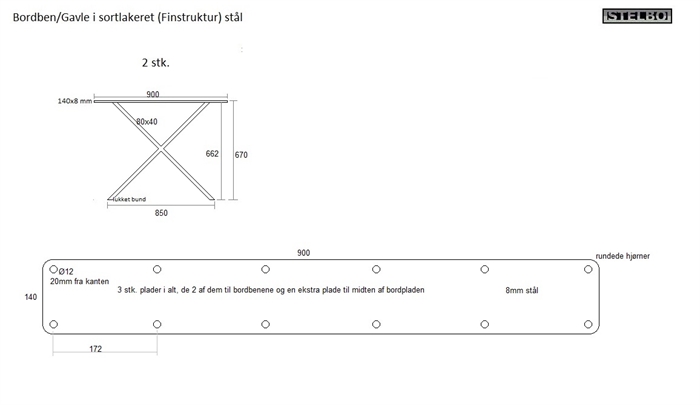 20190202 Specialfremstillet bordben til plankebord