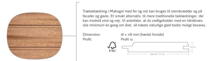 20180723 Mahogni beklædningstræ med fer&not. Profil 12. 283.60 meter