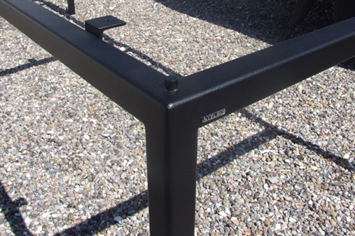 Pulverlakering, sort, Finstruktur