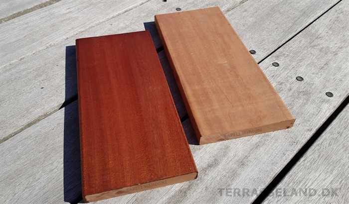 20180605 Sapeli Terrasseplanker 21x140mm, 70 stk. 215cm. Fragt Fra Århus