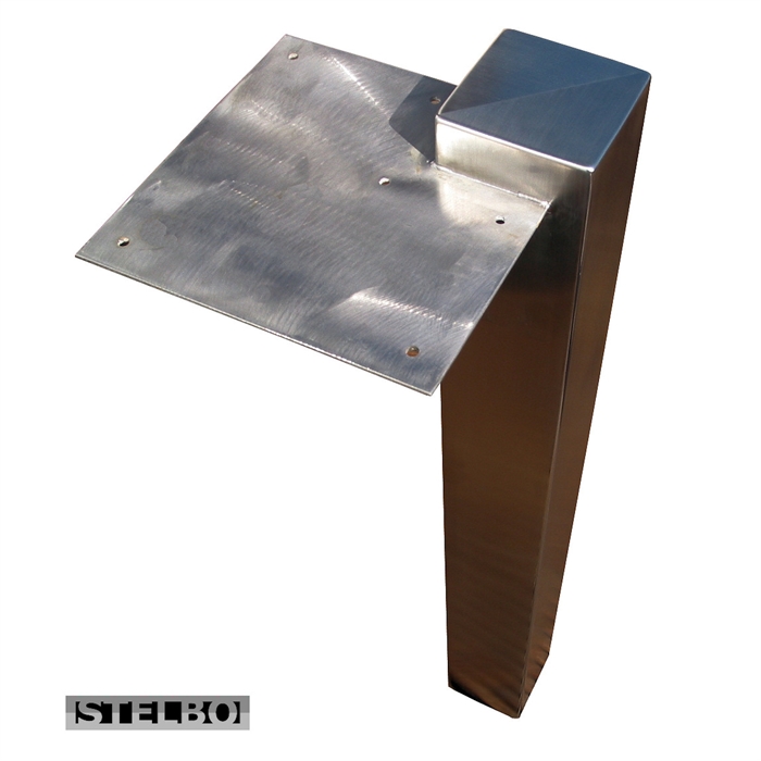 Bordben i rustfrit stål, synlig top