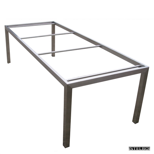 Stort bordstel i rustfrit stål 280 x 100 x 73cm