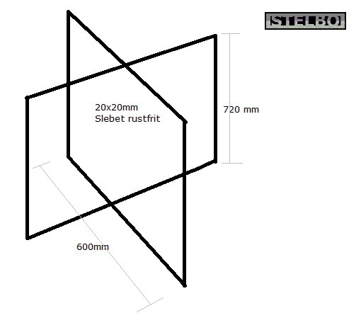 20151201 Specialfremstillet  bordstel i rustfrit stål