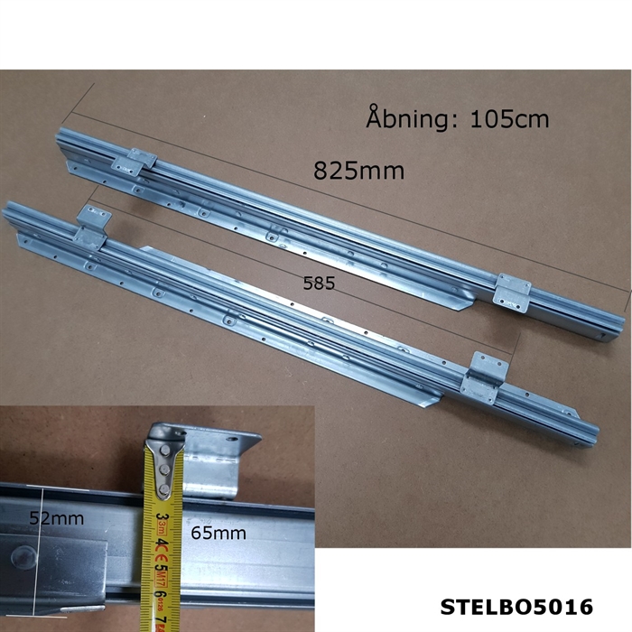 Bordudtræk sæt, Åbn.: 105cm, Opbevaringsvinkler