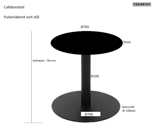 20211107 Specialfremstillet bordstel i pulverlakeret sort stål