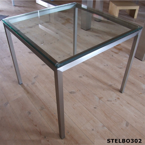 Glasbord i rustfrit stål
