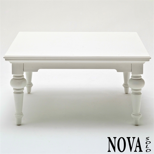 Hvidt kvadratisk sofabord i fransk stil: Provence far Nova Solo T774
