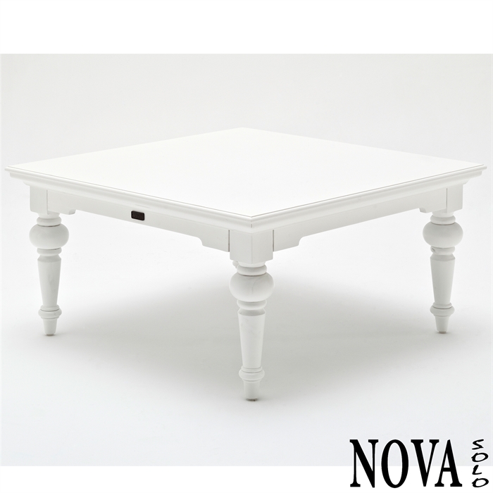 Hvid kvadratisk sofabord T774 fra Novasolo
