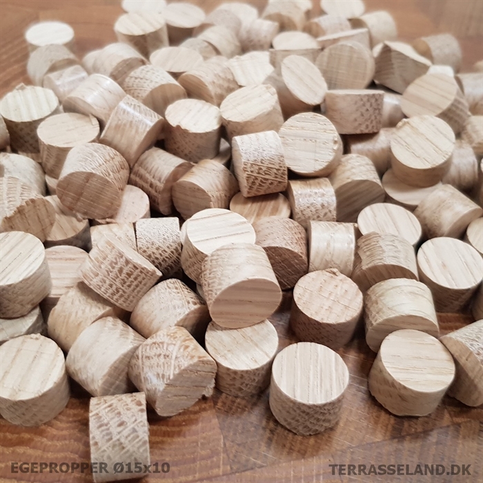 Ege Træpropper. 800 stk. 15x10mm