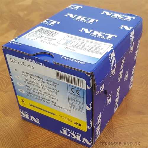 NKT Hi-end terrasseskruer 150 stk.