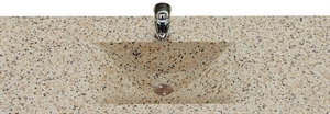 Terrazzo vask 560 x 315 mm, dybde 140mm