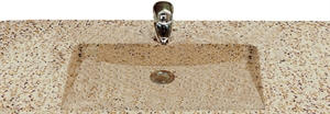 Terrazzo vask 420 x 320 mm, dybde 80mm