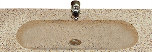 Terrazzo vask 740 x 300 mm, dybde 85mm